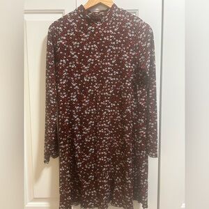 Mock neck long sleeve dress. Super soft and comfortable.